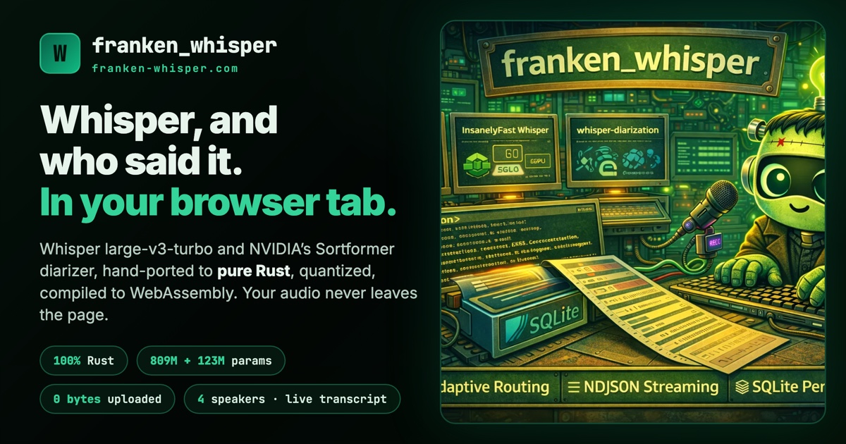 FrankenWhisper
